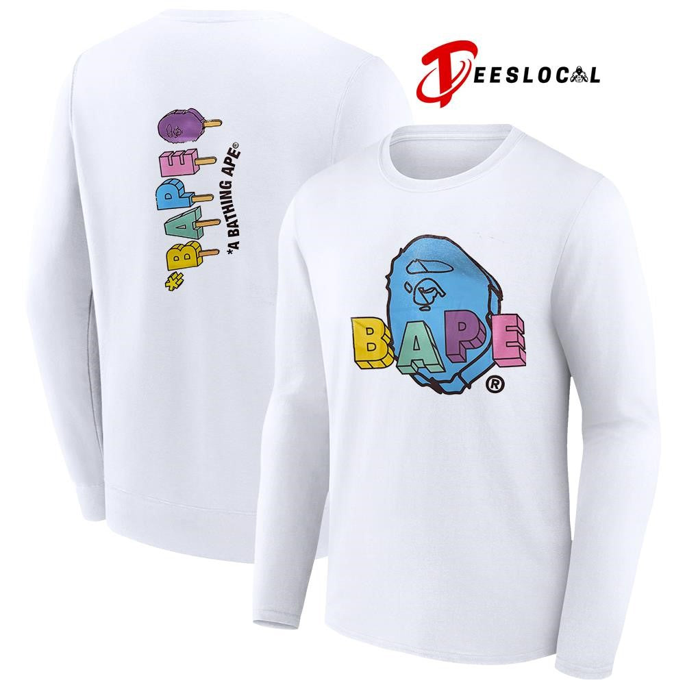 BAPE a bathing Ape ice creams logo shirt