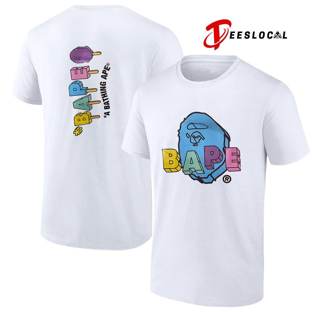 BAPE a bathing Ape ice creams logo shirt