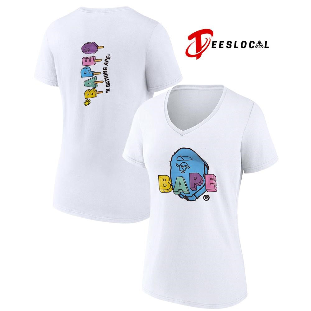 BAPE a bathing Ape ice creams logo shirt