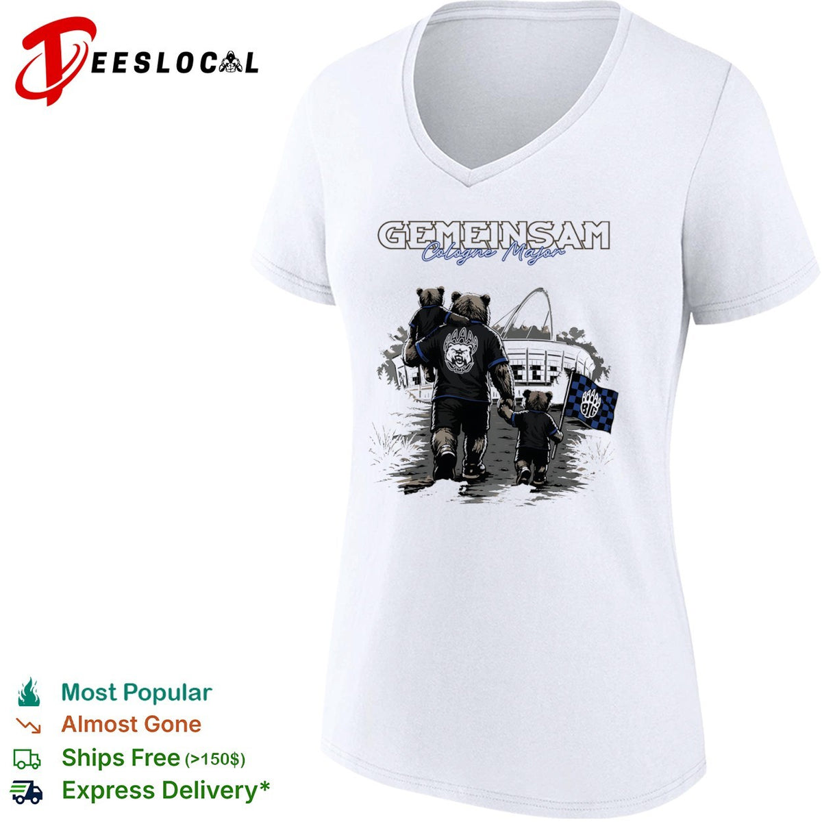BIG Clan Gemeisam Cologne Major Bear Logo Shirt