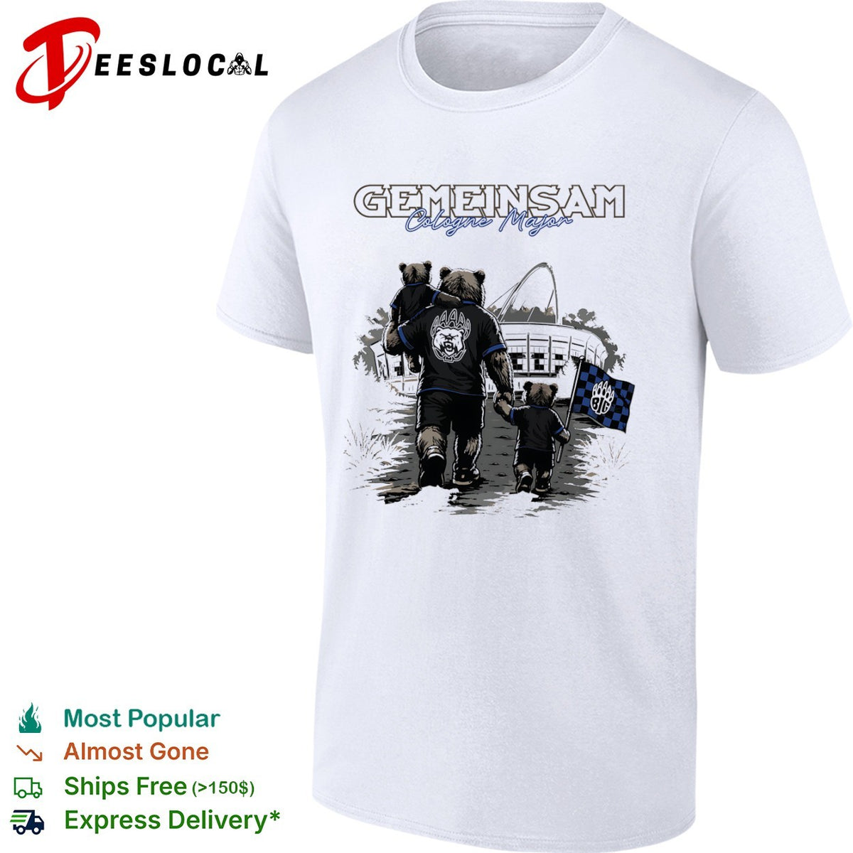 BIG Clan Gemeisam Cologne Major Bear Logo Shirt