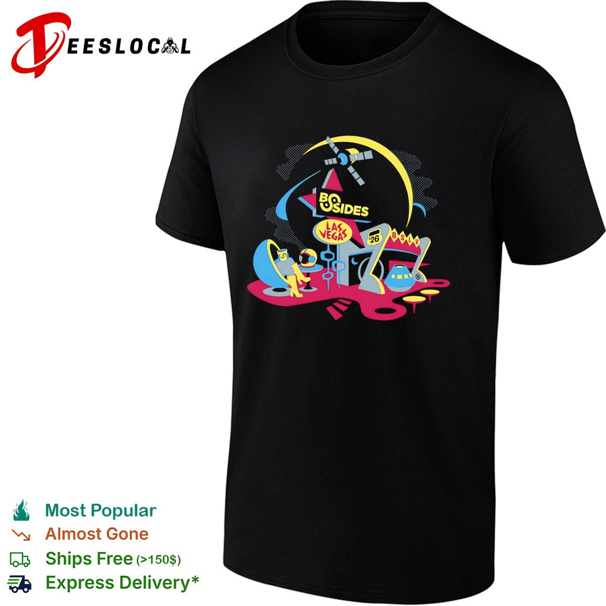 BSides Las Vegas BSLV 26 Space Theme shirt
