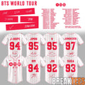 BTS ARIRANG World Tour 2026 Baseball Jersey