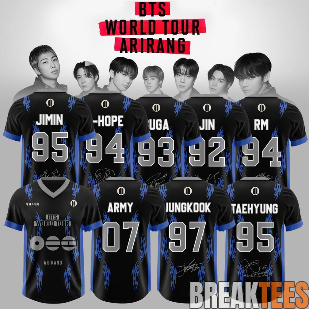 BTS ARIRANG World Tour 2026 Football Jersey