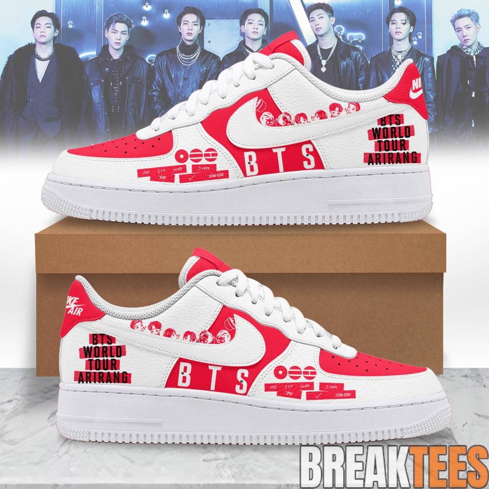 BTS World Tour Arirang Special Air Force 1 Shoes
