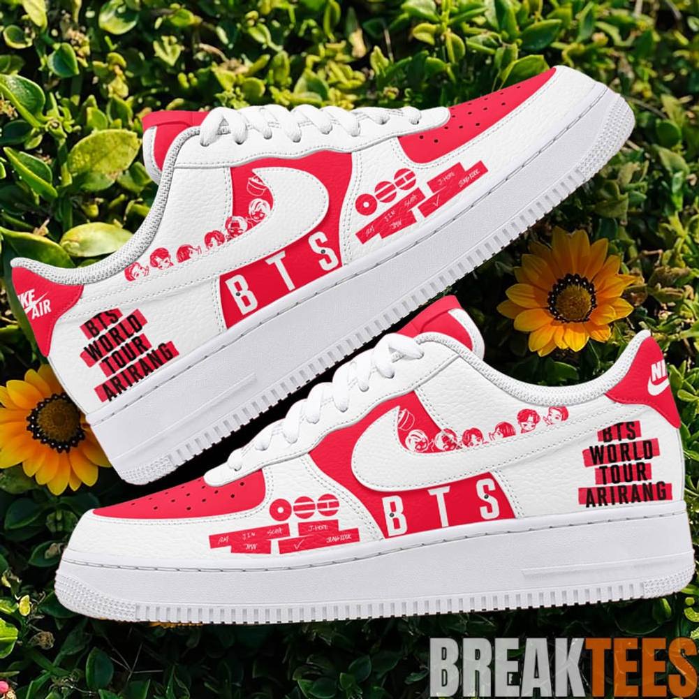 BTS World Tour Arirang Special Air Force 1 Shoes