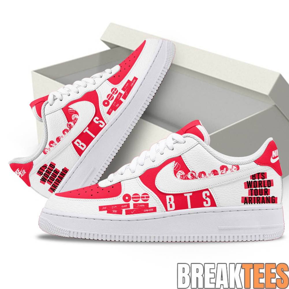 BTS World Tour Arirang Special Air Force 1 Shoes