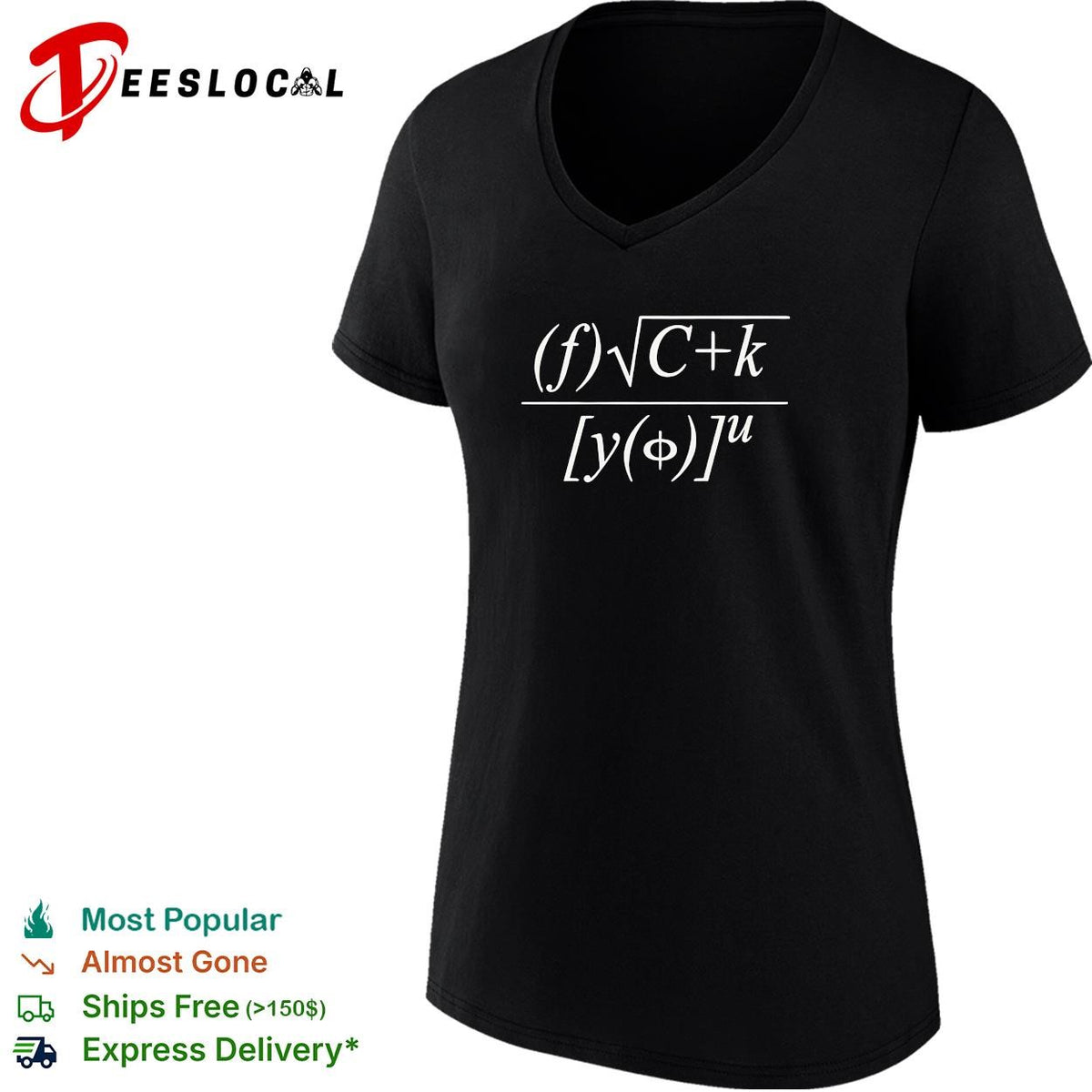 Fuck You Math Equation funny shirt