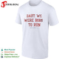 Baby we were born to run Bruce Springsteen lyric musical shirt