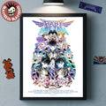 Babymetal World Tour 2026 UK And EU Merch Poster Schedule Dates Art By Peach MoMoKo Decor Poster Canvas