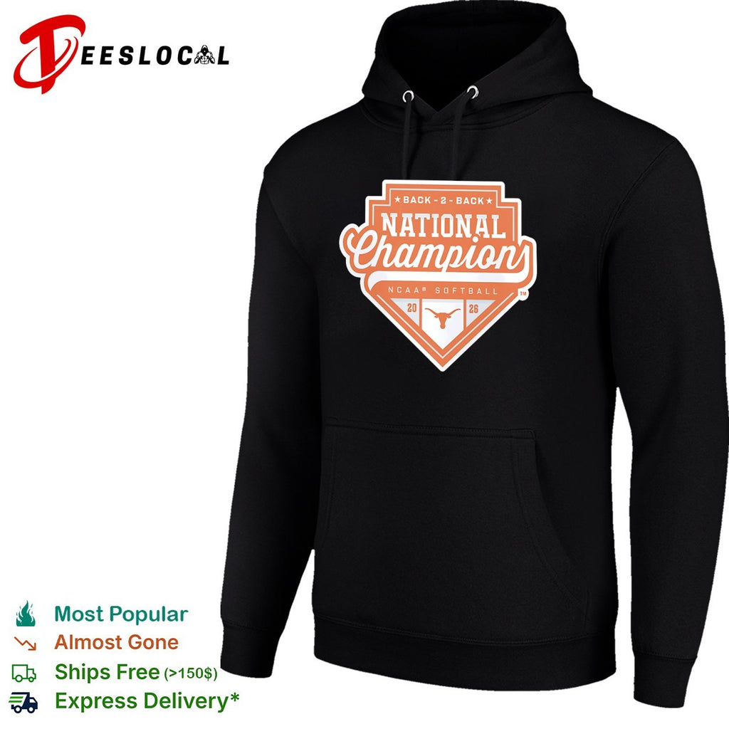Back 2 Back National Champion Texas Longhorns NCAA Softball 2026 shirt