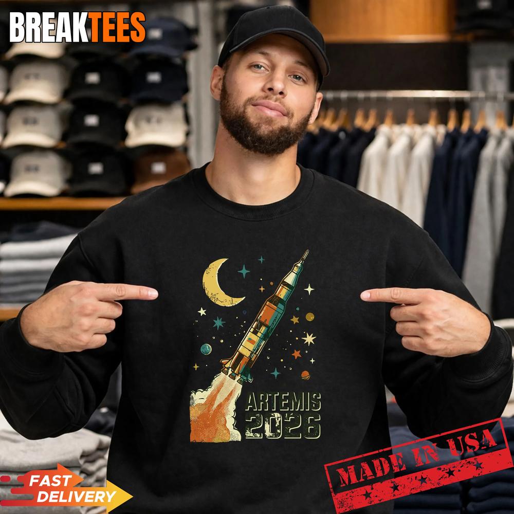 Back to The Moon Artemis II Lunar Mission 2026 Rocket Launch Shirt