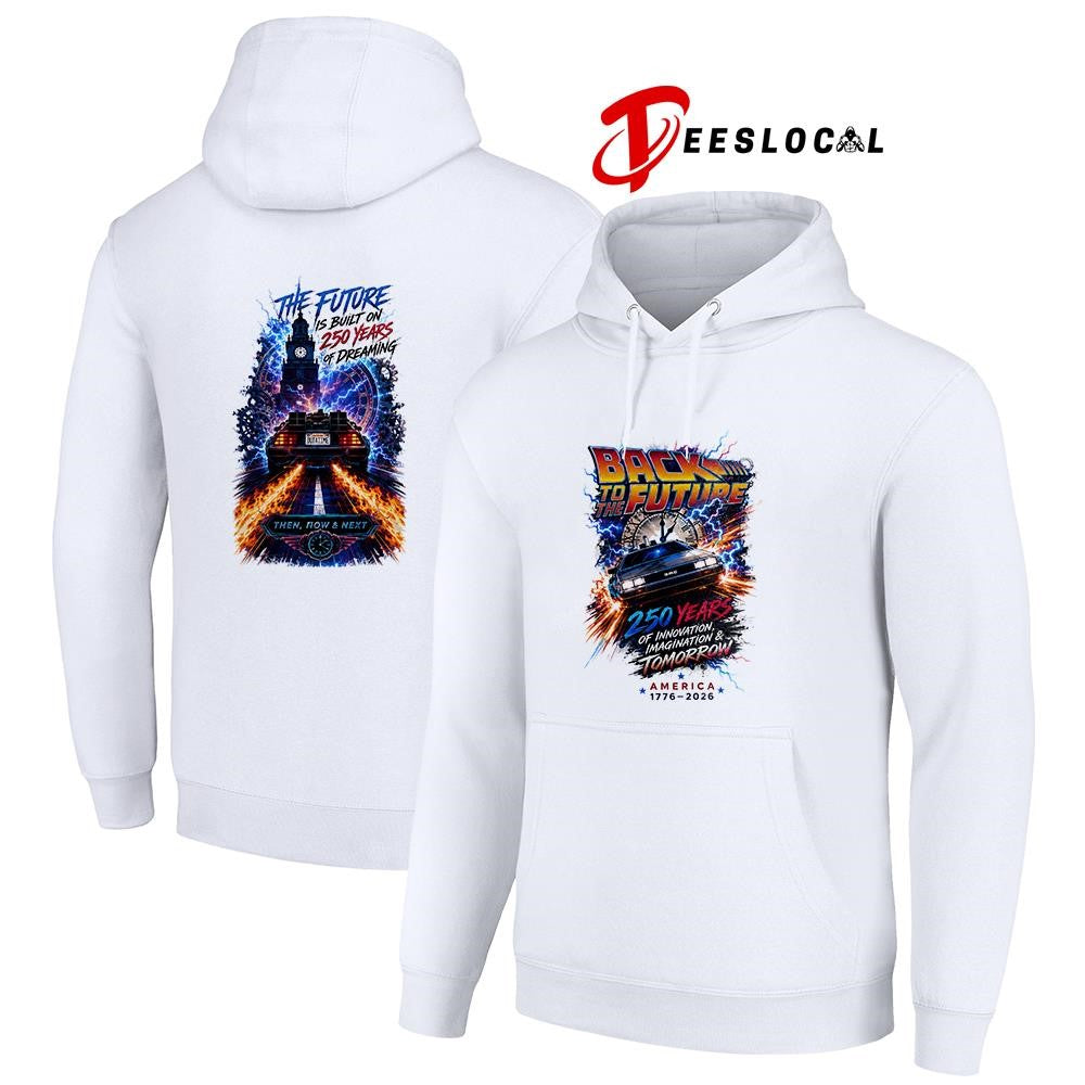 Back to the future 250 years of innovation imagination and tomorrow graphic shirt