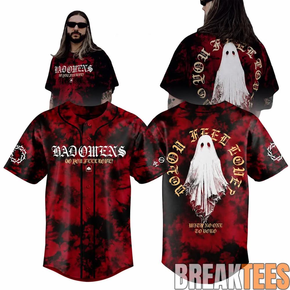 Bad Omens Do You Feel Love Worldwide Tour 2026 Baseball Jersey