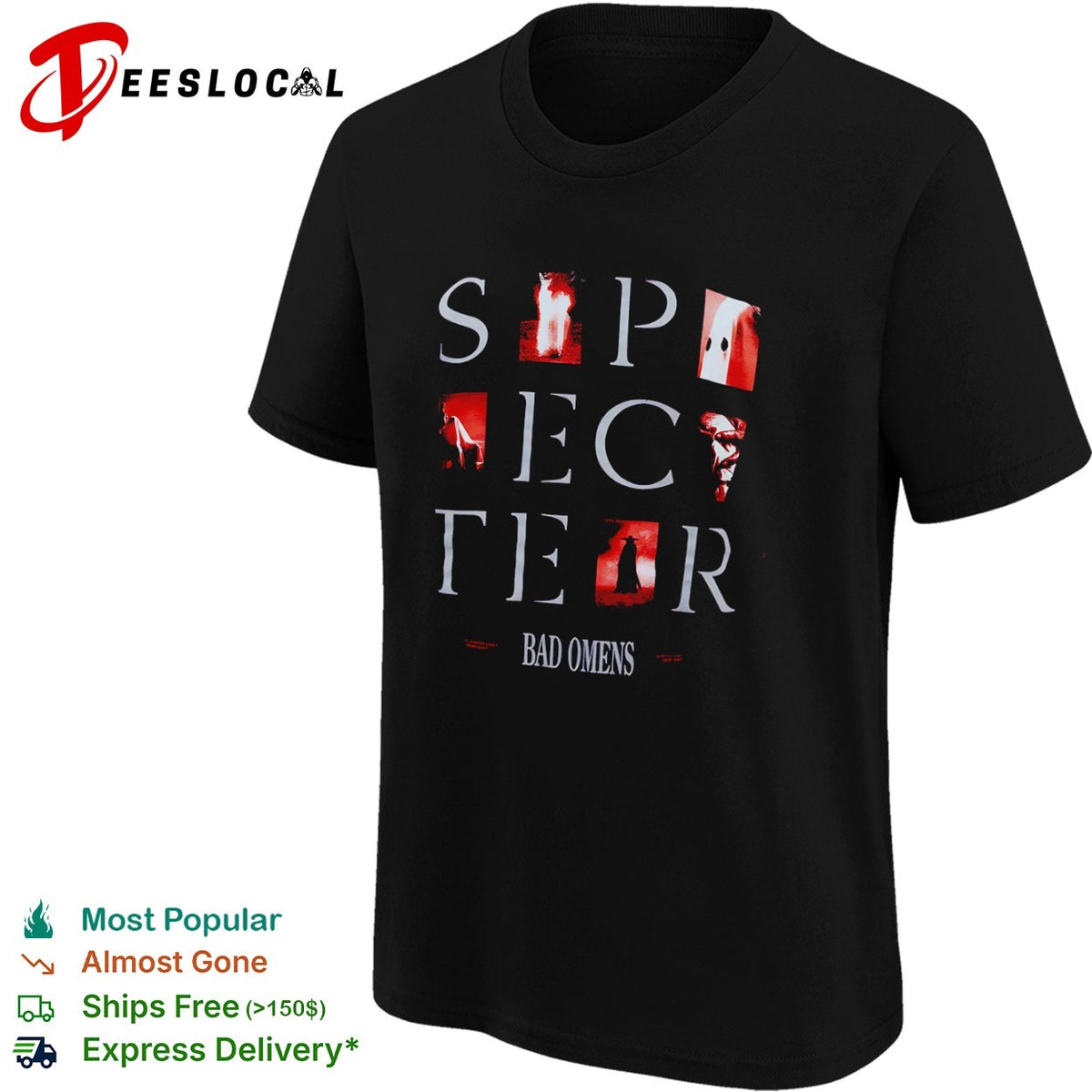 Bad Omens Specter red graphics are you still there so is your God lonely shirt