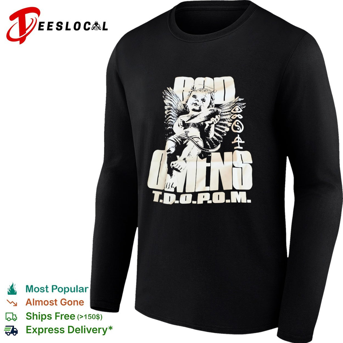 Bad Omens The Death of Peace of Mind Cherub Halo Demon Wings Shirt
