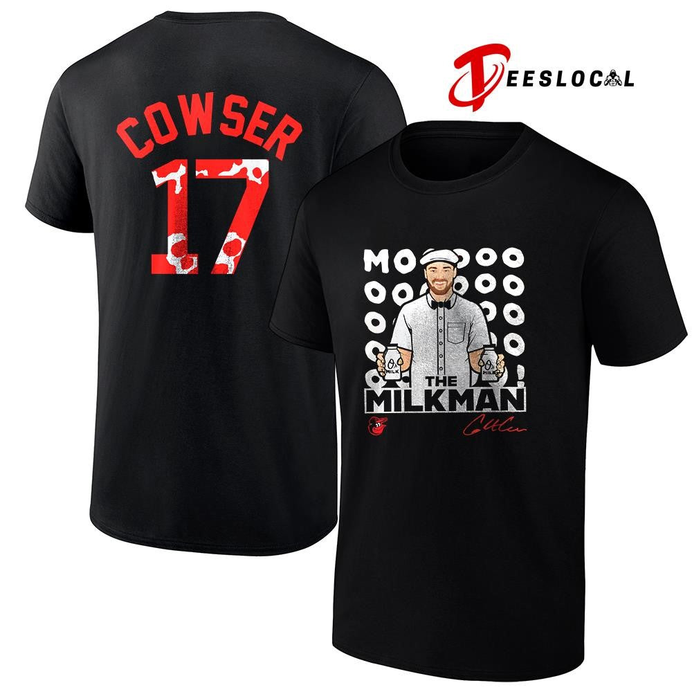 Baltimore Orioles Colton Cowser Milkman mooooo art graphic shirt