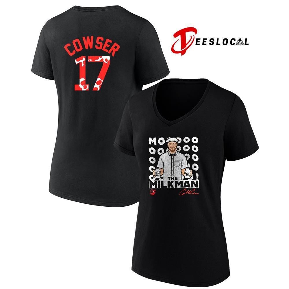 Baltimore Orioles Colton Cowser Milkman mooooo art graphic shirt