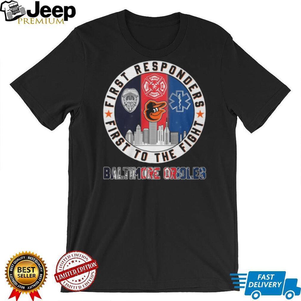 Baltimore Orioles First Responders Police Fire Ems T Shirt