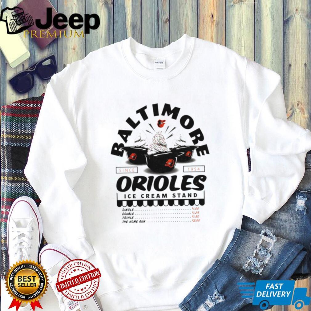 Baltimore Orioles Ice Cream Stand Retro Baseball Team T Shirt