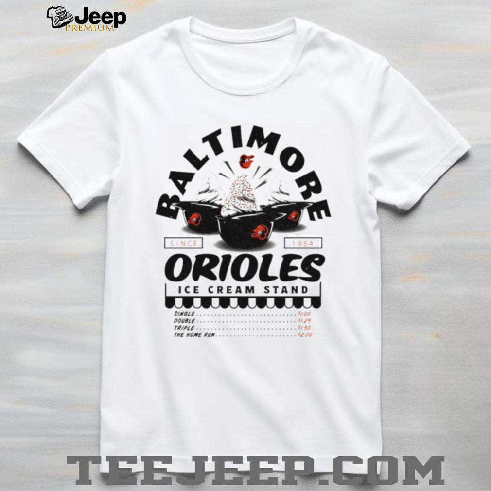 Baltimore Orioles Ice Cream Stand Retro Baseball Team T Shirt