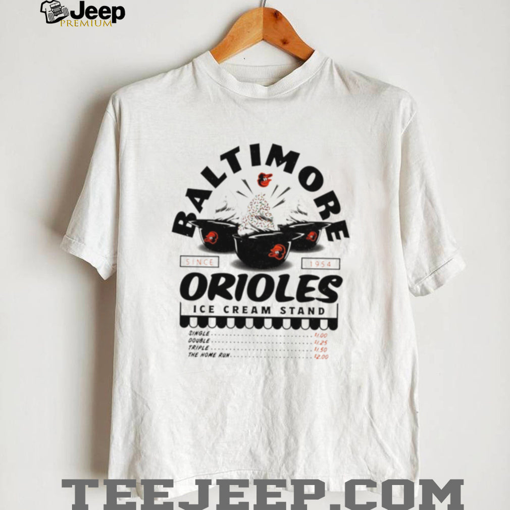 Baltimore Orioles Ice Cream Stand Retro Baseball Team T Shirt