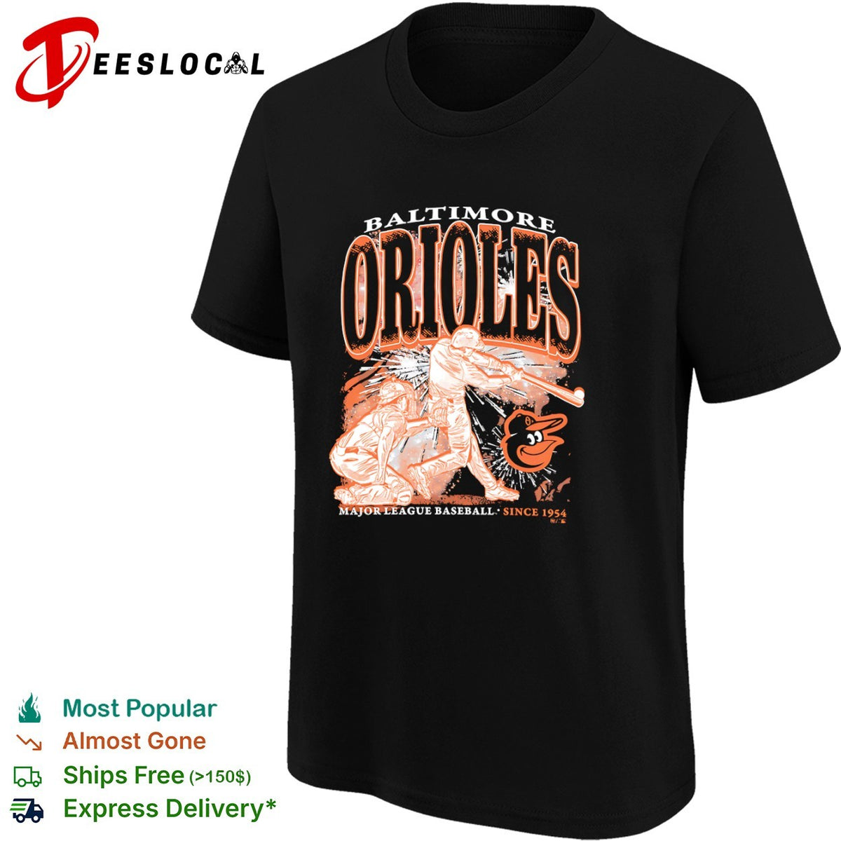 Baltimore Orioles Major League Baseball since 1954 players shirt