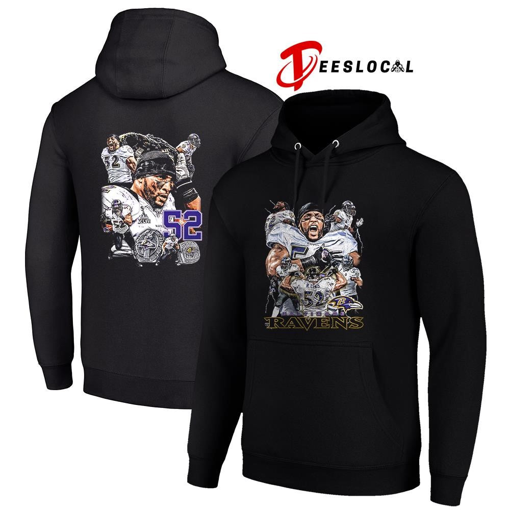 Baltimore Ravens Ray Lewis graphic signature shirt