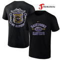 Baltimore Ravens law enforcement tribute protect and serve logo shirt