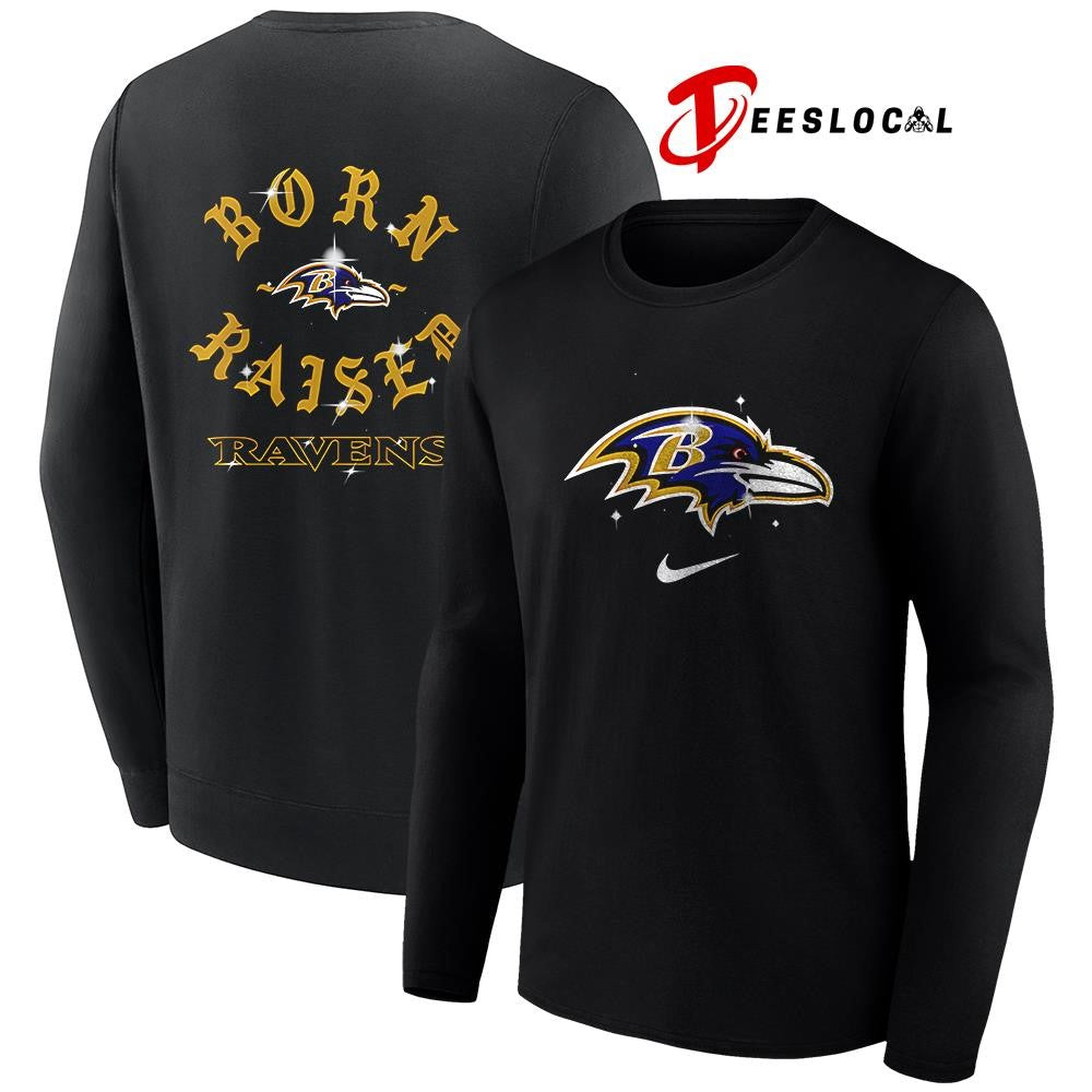 Baltimore Ravens x Born and Raised logo shirt