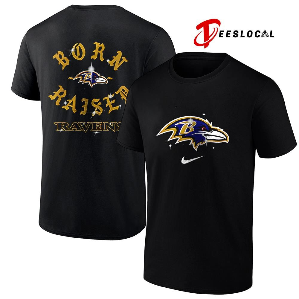 Baltimore Ravens x Born and Raised logo shirt