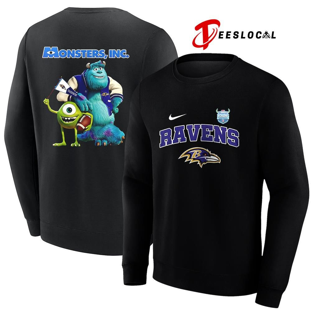 Baltimore Ravens x Monster Inc Funday cartoon shirt
