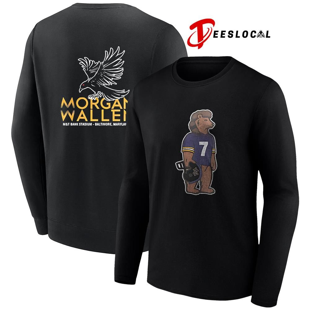 Baltimore Ravens x Morgan Wallen bear raven shirt