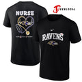 Baltimore Ravens x Nurse care love inspire logo shirt