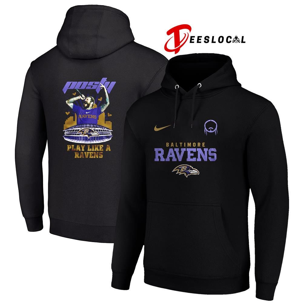 Baltimore Ravens x Post Malone Posty stadium shirt