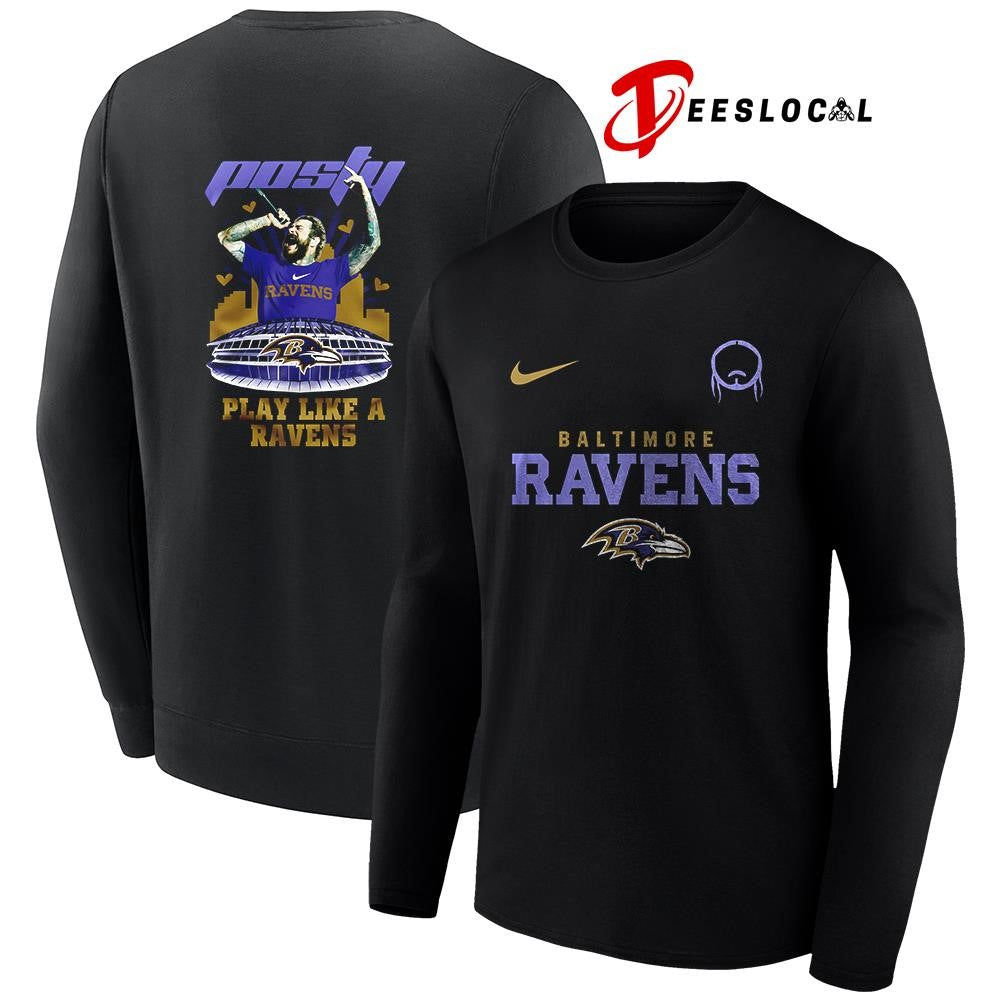 Baltimore Ravens x Post Malone Posty stadium shirt
