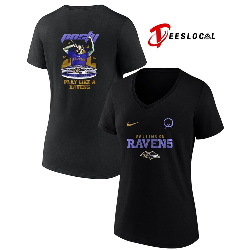 Baltimore Ravens x Post Malone Posty stadium shirt