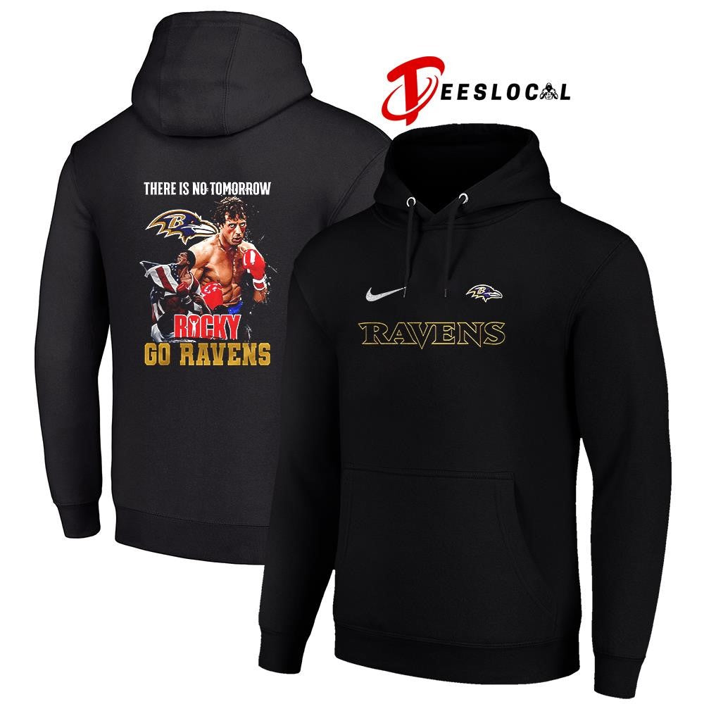 Baltimore Ravens x Rocky there is no tomorrow graphic shirt