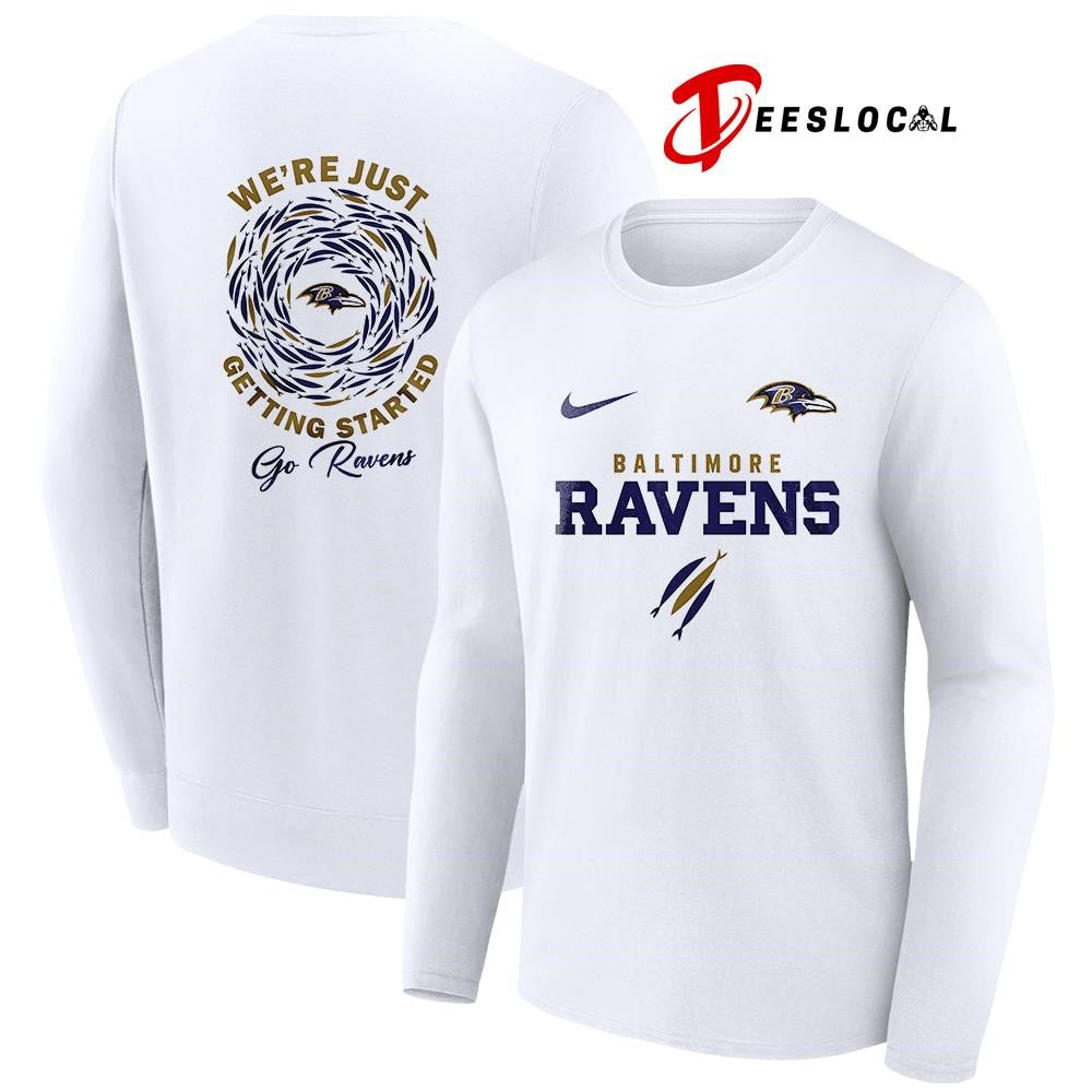 Baltimore Ravens x The Chosen we’re just getting started logo shirt