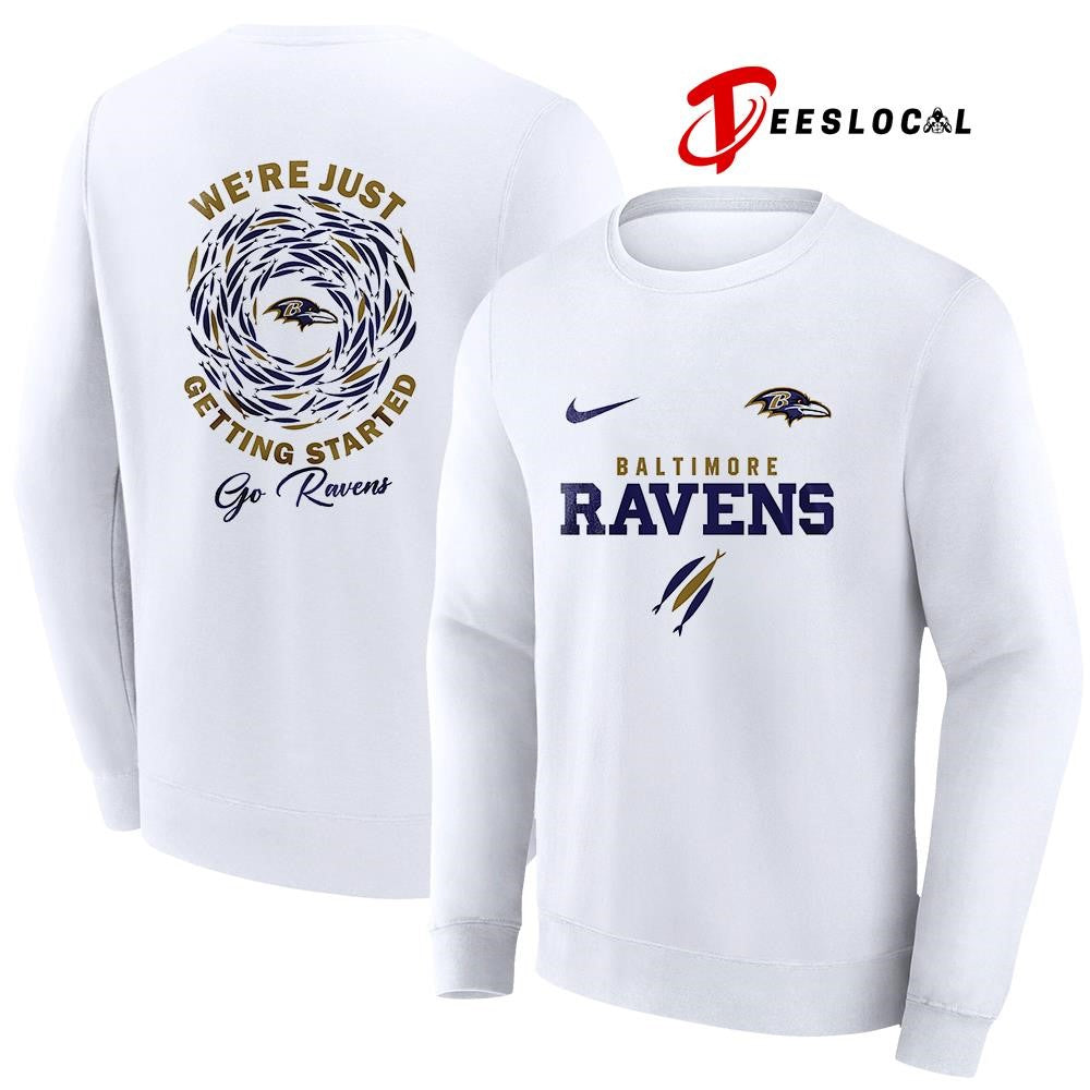 Baltimore Ravens x The Chosen we’re just getting started logo shirt