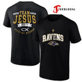 Baltimore Ravens x team Jesus lifetime member John 3 16 logo shirt