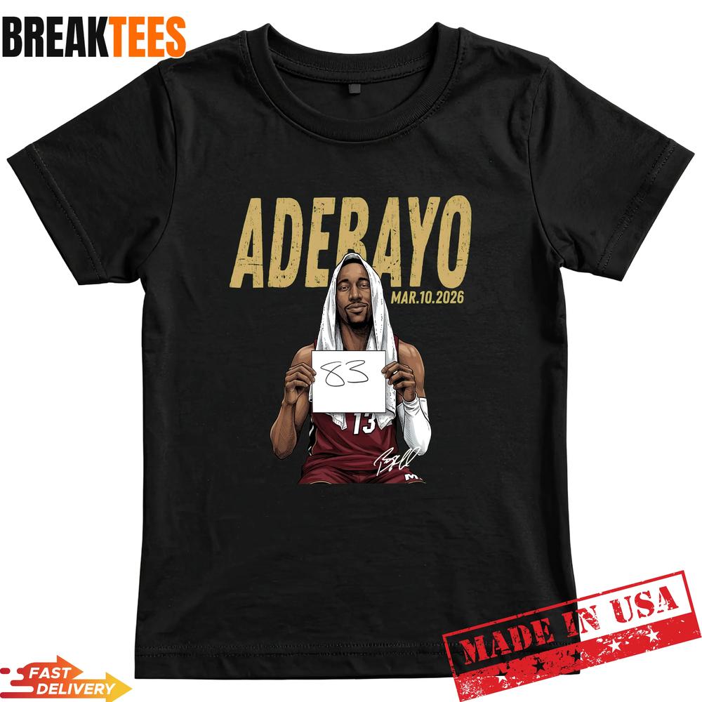Ultimate Bam Adebayo Career High 83 Miami Basketball T-Shirt