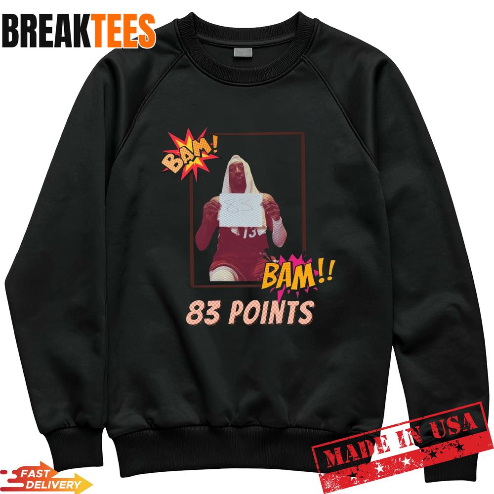 Ultimate Bam Adebayo Historic 83 Point Night T-Shirt