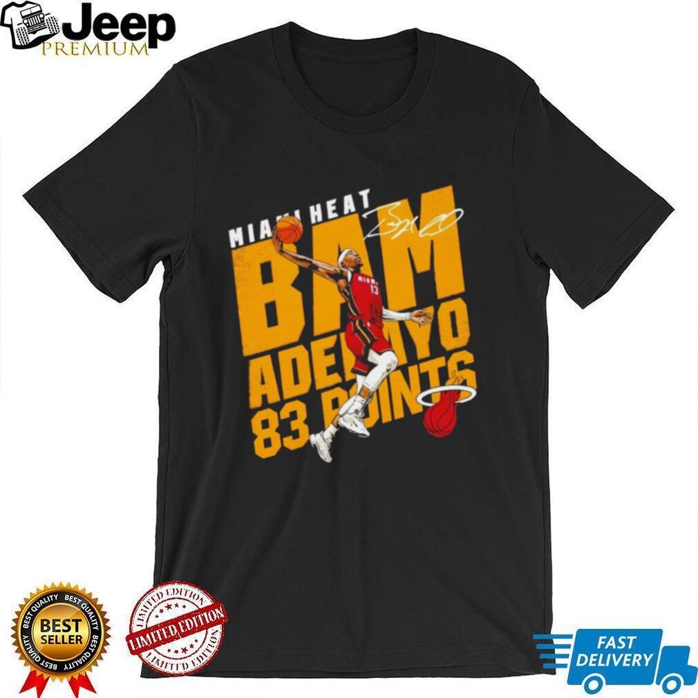 Bam Adebayo Miami Heat 83 Points Signature Dunk Graphic T Shirt