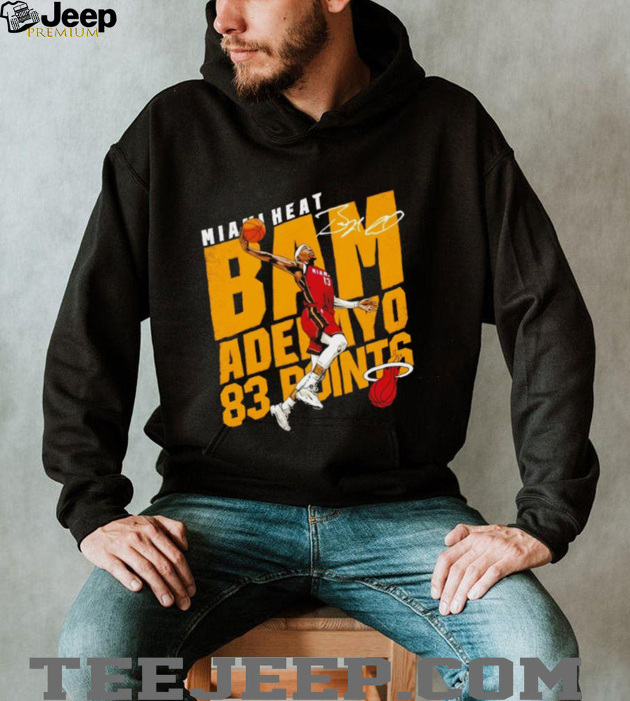 Bam Adebayo Miami Heat 83 Points Signature Dunk Graphic T Shirt