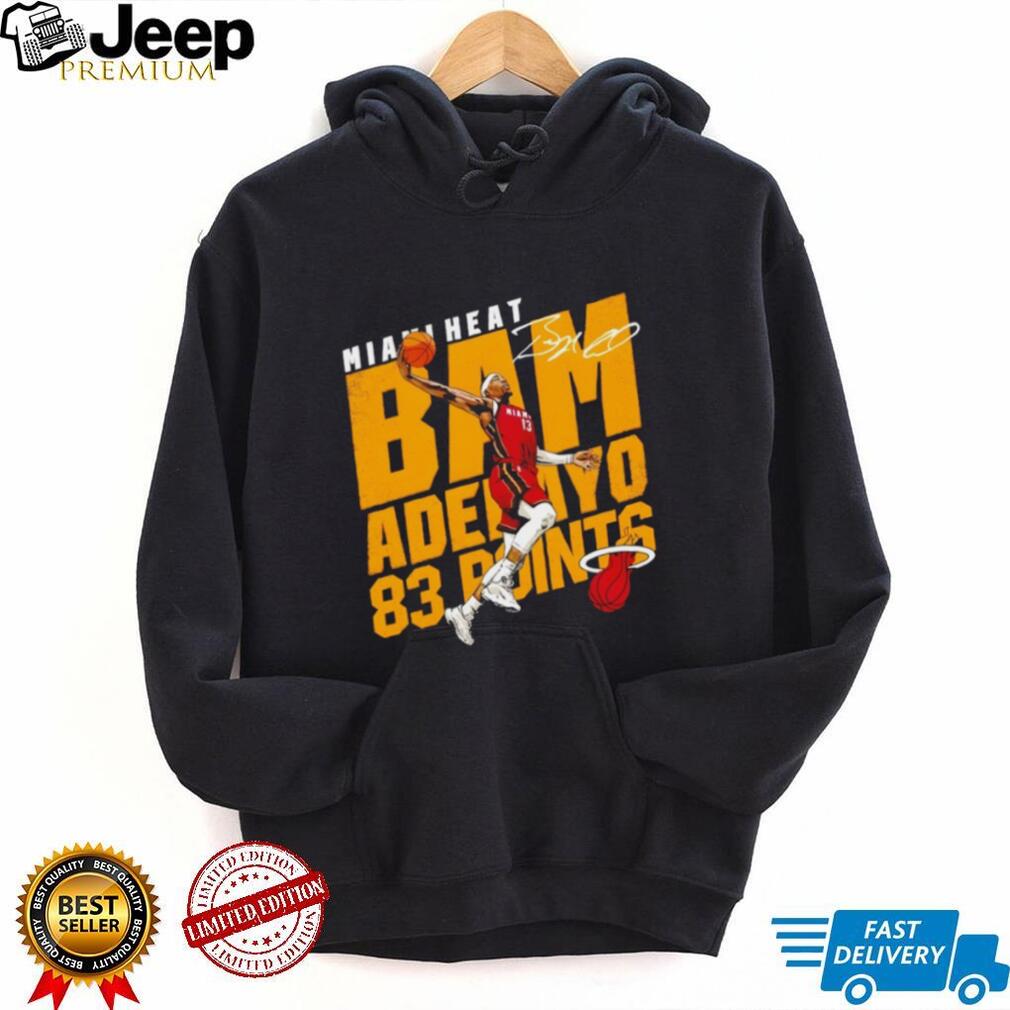 Bam Adebayo Miami Heat 83 Points Signature Dunk Graphic T Shirt