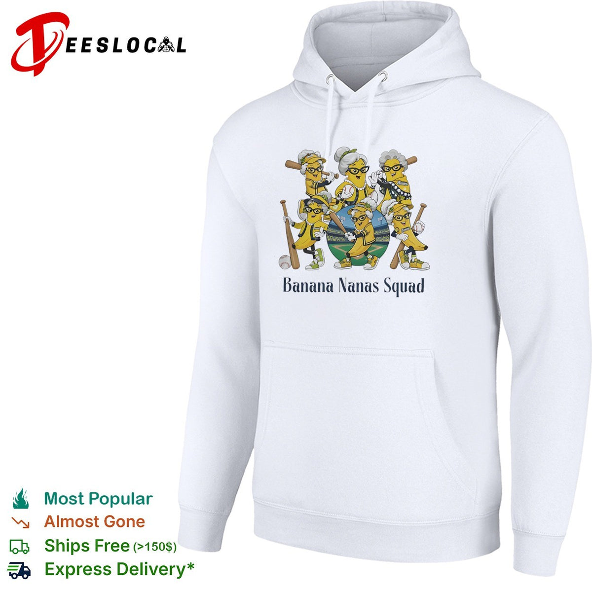 Banana Nanas Squad Savannah Bananas baseball characters shirt