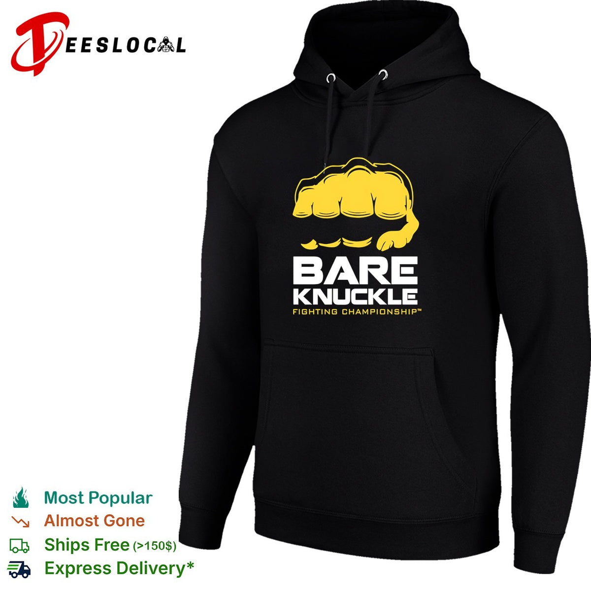 Bare knuckle fist emblem bold shirt