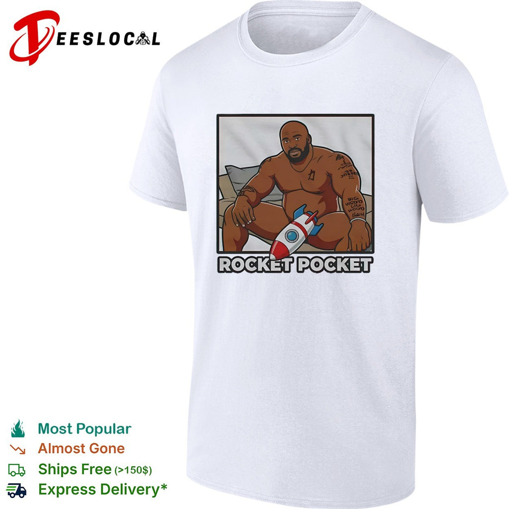 Barry Wood Rocket Pocket Parody Internet Meme shirt