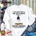 Baseball Coach Field Board Clipboard Seventies Birthday Old Man Vintage Gift Shirt